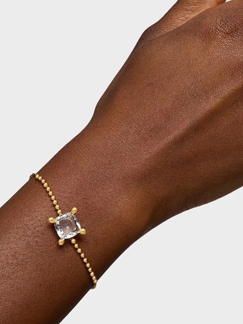 Tous bransoletka ze srebra pokrytego złotem Color White 1004235400