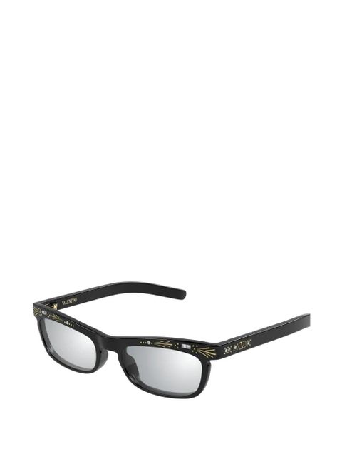 VALENTINO GARAVANI EYEWEAR VLogo Signature crystal-embellished sunglasses - Black - zdjęcie produktu nr 2