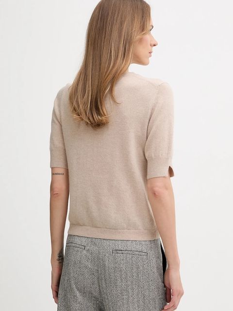 United Colors of Benetton sweter damski kolor beżowy lekki 1002D10D2