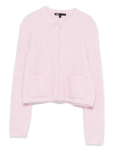 Maje collar-embellished long-sleeve cardigan - Pink - zdjęcie produktu nr 1