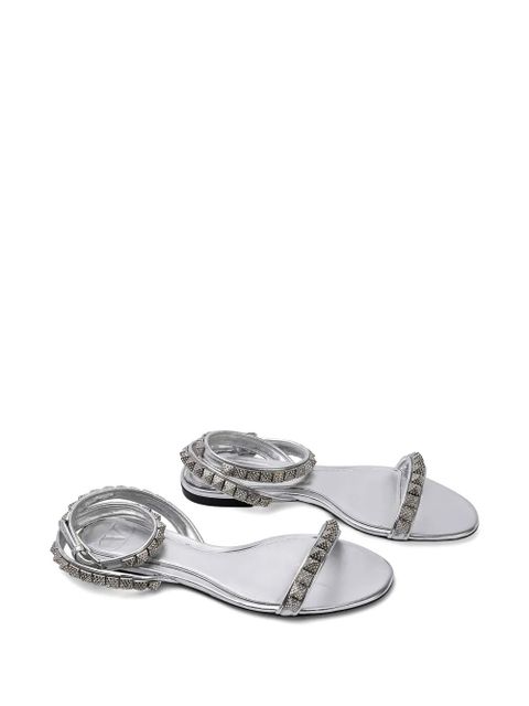 Valentino Garavani stud-embellished strap sandals - Silver