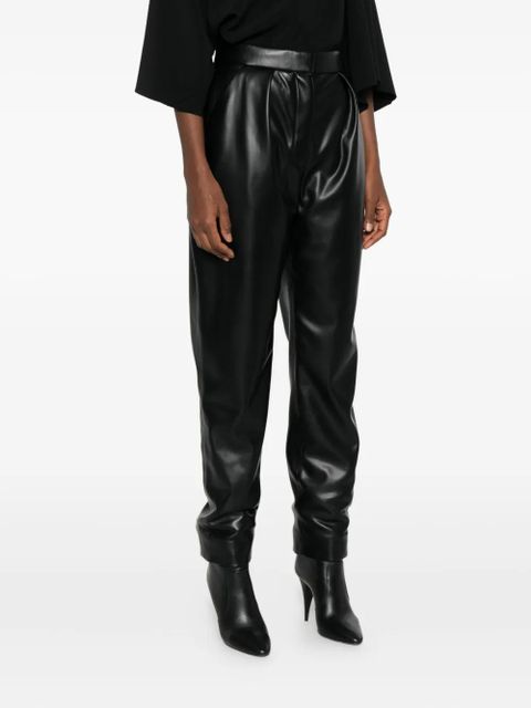 Balmain faux-leather trousers - Black