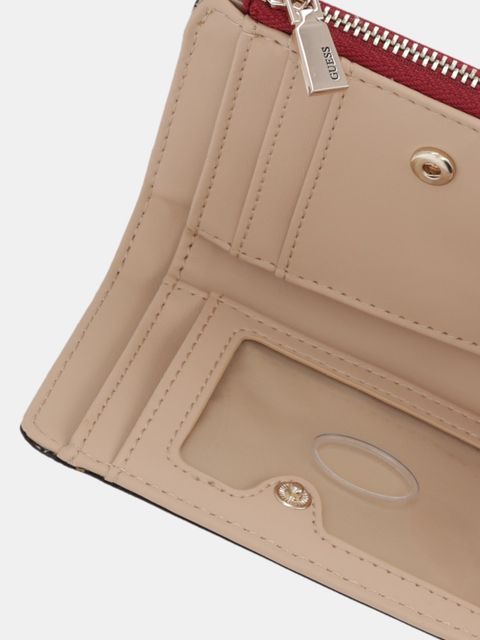 Guess portfel LAUREL damski kolor czerwony SWZG74 59156