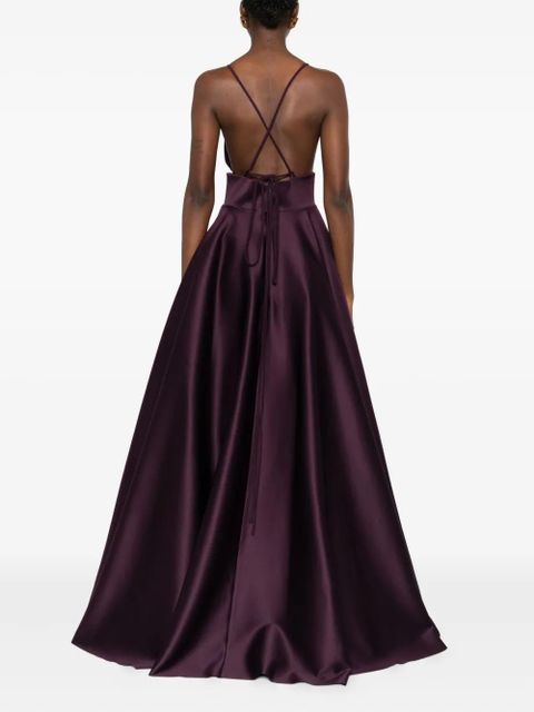 Solace London Avallon cross-strap maxi dress - Purple