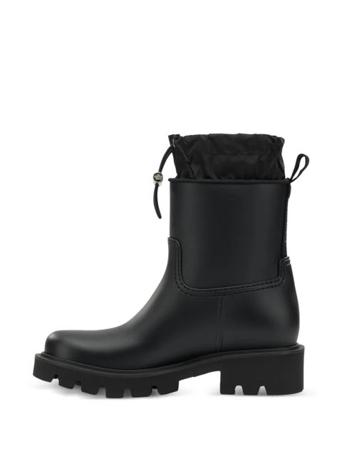 Moncler logo-patch pull-on boots - Black