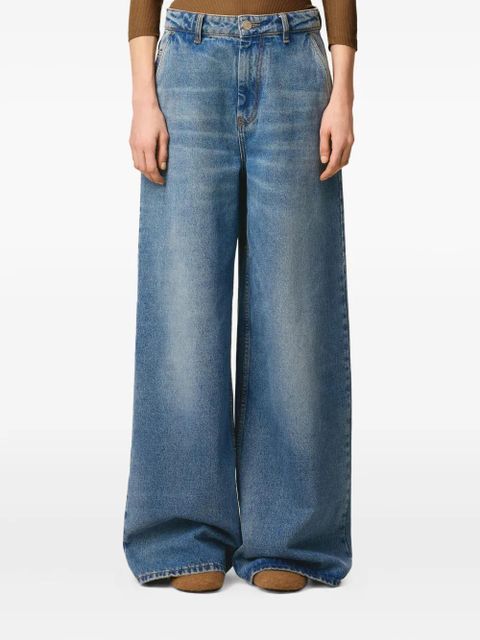 AMI Paris cotton super wide-leg jeans - Blue - zdjęcie produktu nr 2