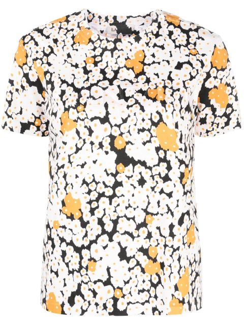 Lanvin Overprinted cotton T-shirt - Neutrals - zdjęcie produktu nr 1