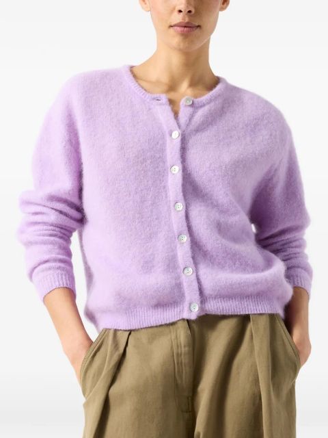 American Vintage long-sleeve round-neck cardigan - Purple