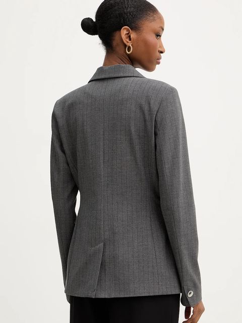 Morgan marynarka kolor szary jednorzędowa wzorzysta VBOKY.F