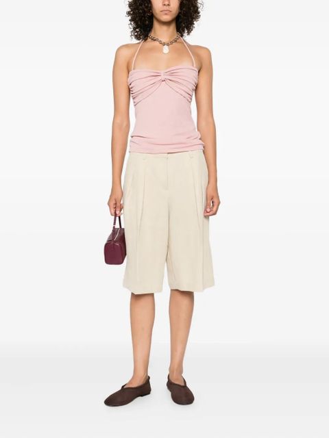 Nanushka draped-detail top - Pink