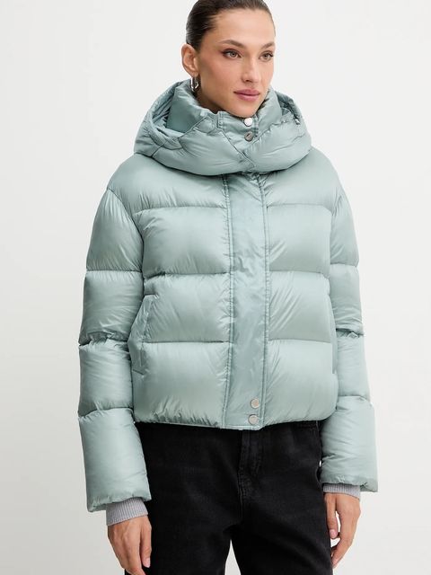 Patrizia Pepe kurtka puchowa damska kolor turkusowy 2O0050.A9M0 - zdjęcie produktu nr 1