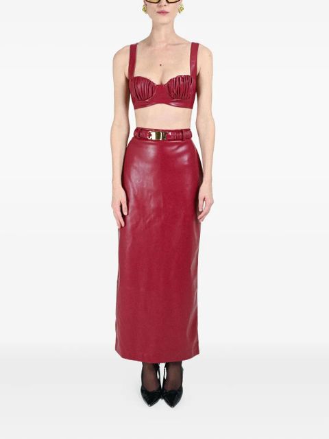 Rowen Rose matching belt skirt - Red