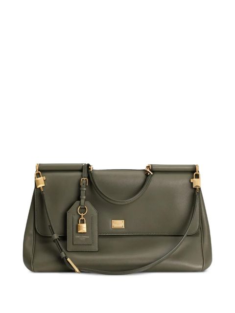 Dolce & Gabbana My Sicily padlock top-handle tote bag - Green - zdjęcie produktu nr 1
