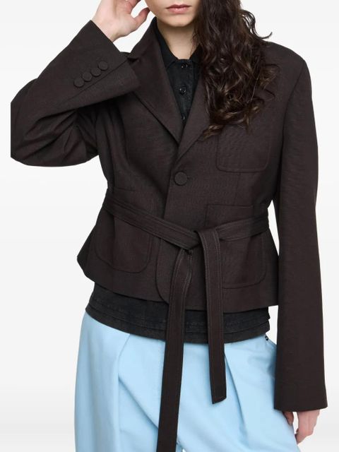 JW Anderson belted pocket jacket - Brown
