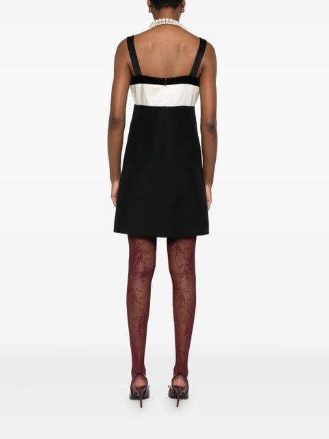 Valentino Garavani cherry-pocket bow mini dress - Black