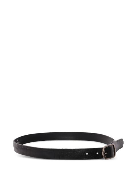 Weekend Max Mara Vignola embossed leather belt - Black - zdjęcie produktu nr 1