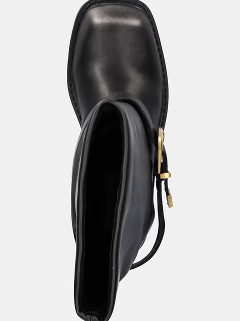 Steve Madden botki Climaxx damskie kolor czarny na płaskim obcasie 11004793