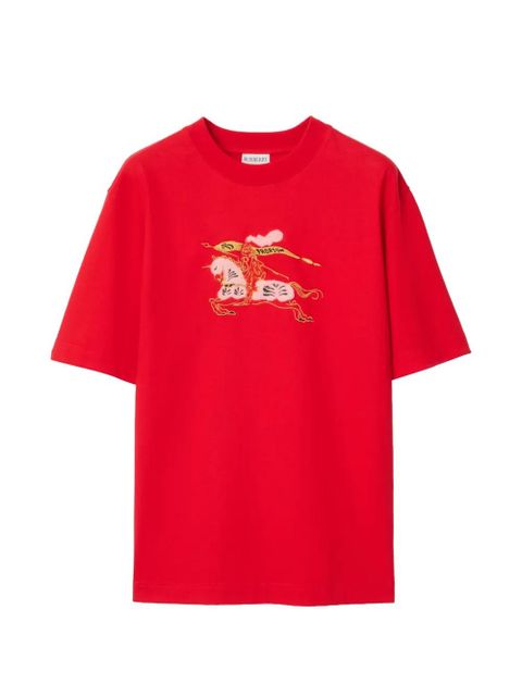 Burberry EKD cotton T-shirt - Red - zdjęcie produktu nr 1