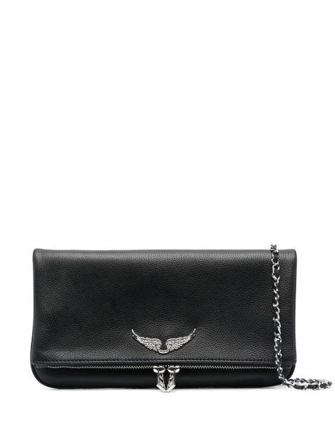 Zadig&Voltaire logo-plaque leather shoulder bag - Black - zdjęcie produktu nr 1