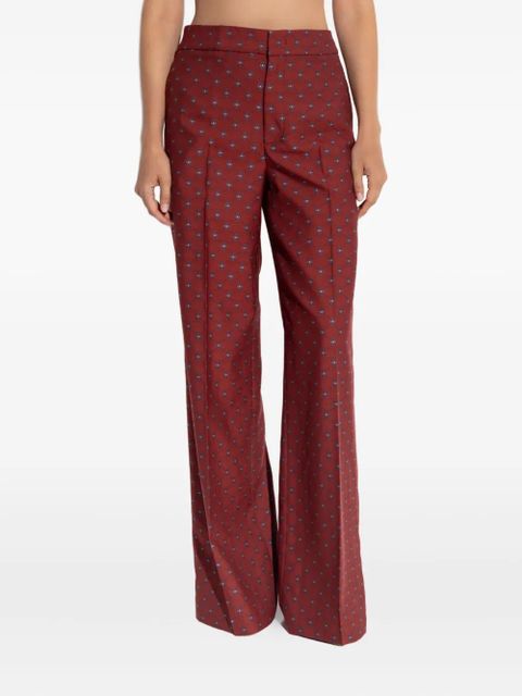 ETRO jacquard-pattern flared trousers - zdjęcie produktu nr 2