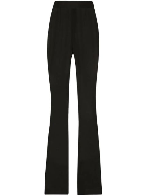 Dolce & Gabbana semi-sheer chiffon flared trousers - Black - zdjęcie produktu nr 1
