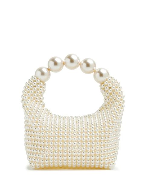 Vanina beaded top-handle bag - White - zdjęcie produktu nr 1