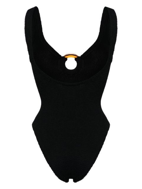 Hunza G Celine shirred swimsuit - Black - zdjęcie produktu nr 2