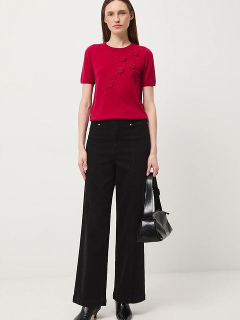 Medicine t-shirt damski kolor czerwony - zdjęcie produktu nr 1