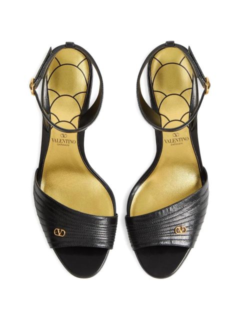 Valentino Garavani Ladycrush Kidskin Sandal 85mm - Black