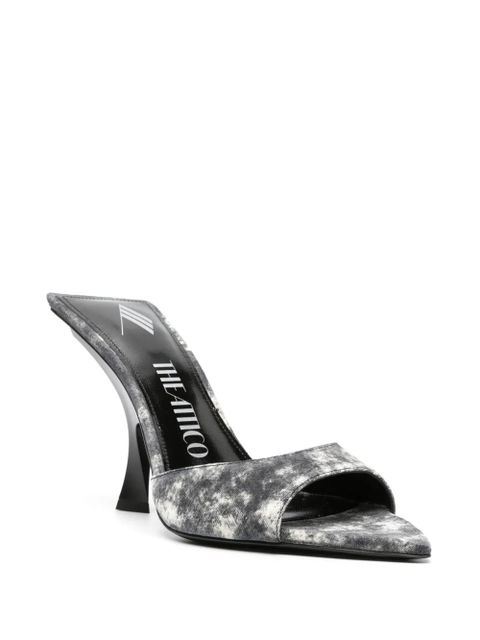 The Attico 100mm bleached-effect pointed-toe sandals - Grey - zdjęcie produktu nr 2
