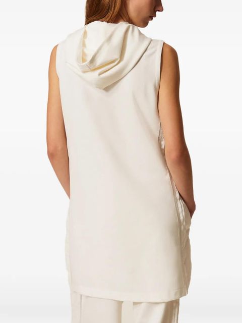 TWINSET pleated-detail mini dress - White