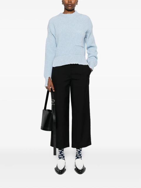 Marni Hosen side-stripe cropped trousers - Black