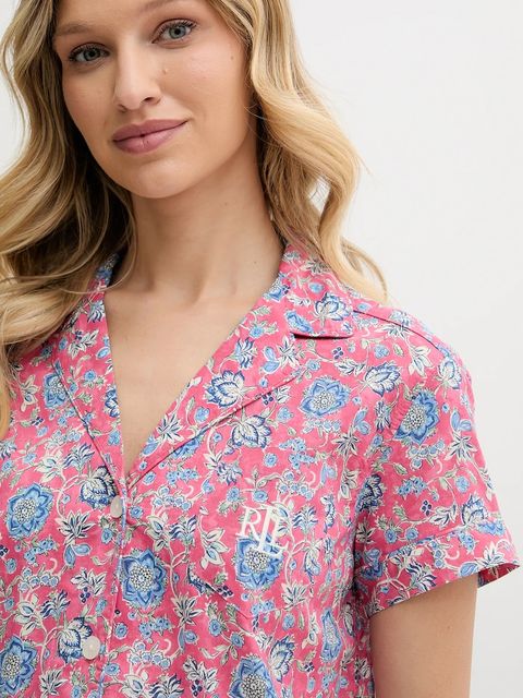 Lauren Ralph Lauren piżama damska kolor różowy ILN12411