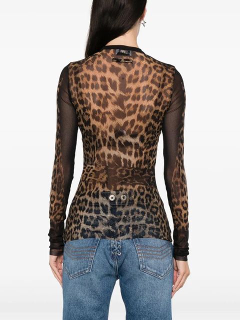 Jean Paul Gaultier The Leopard top - Black