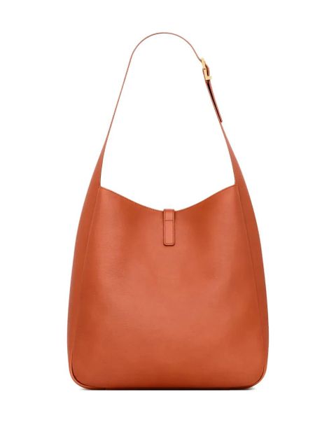Saint Laurent large Le 5 À 7 buckle leather shoulder bag - Orange - zdjęcie produktu nr 2