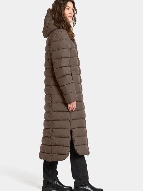 Didriksons kurtka STELLA damska kolor brązowy zimowa 505538