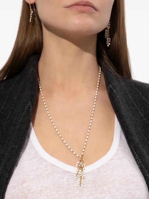 ISABEL MARANT leaf-pendant necklace - Gold