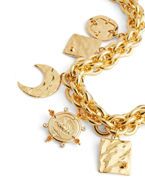 Rabanne Summer medals brass necklace - Gold