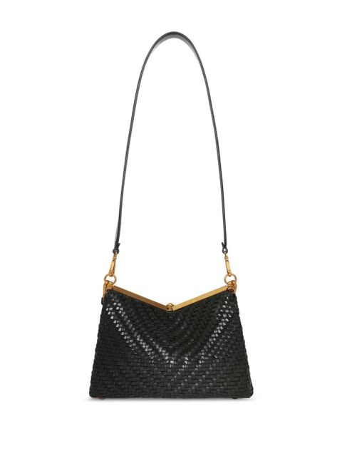 ETRO medium woven Vela shoulder bag - Black