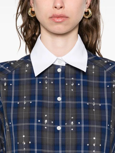 SANDRO checked shirt - Blue