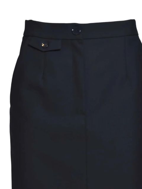 SOLOTRE button pocket midi skirt - Blue - zdjęcie produktu nr 2