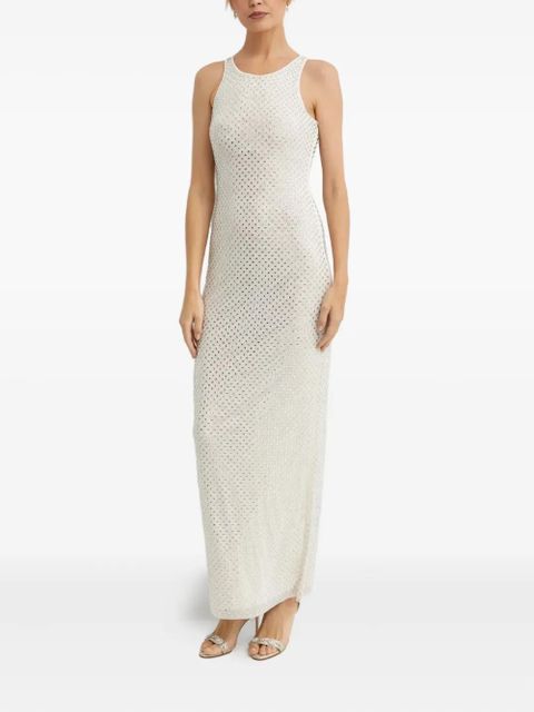 Self-Portrait crystal-embellished maxi dress - White - zdjęcie produktu nr 1