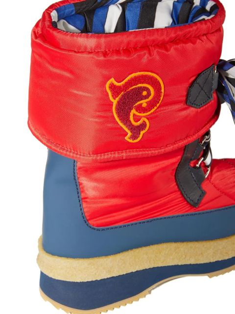 PUCCI Iride ribbon-bow snow boots - Red