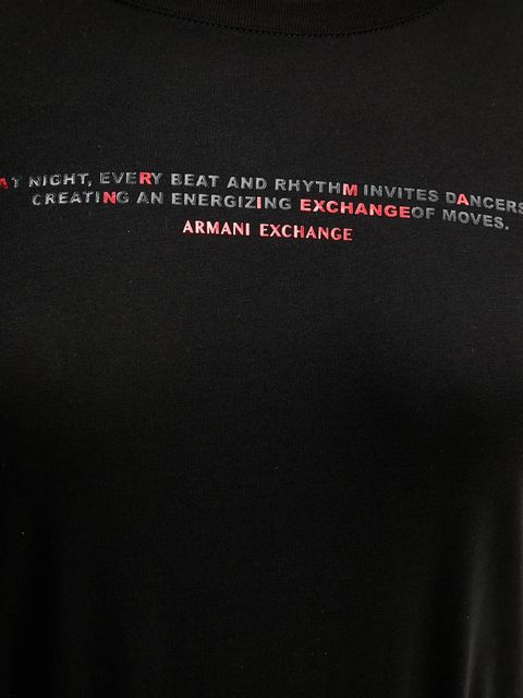 Armani Exchange longsleeve bawełniany kolor czarny XW001360 AF10356