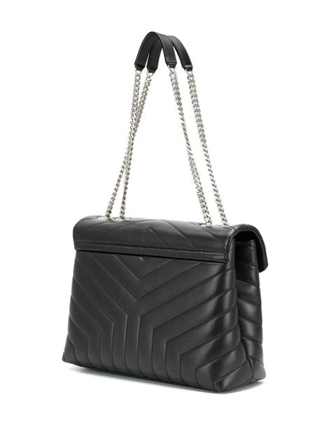 Saint Laurent medium Loulou quilted shoulder bag - Black
