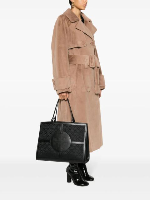 Tory Burch Ella Quadrant T-monogram tote bag - Black