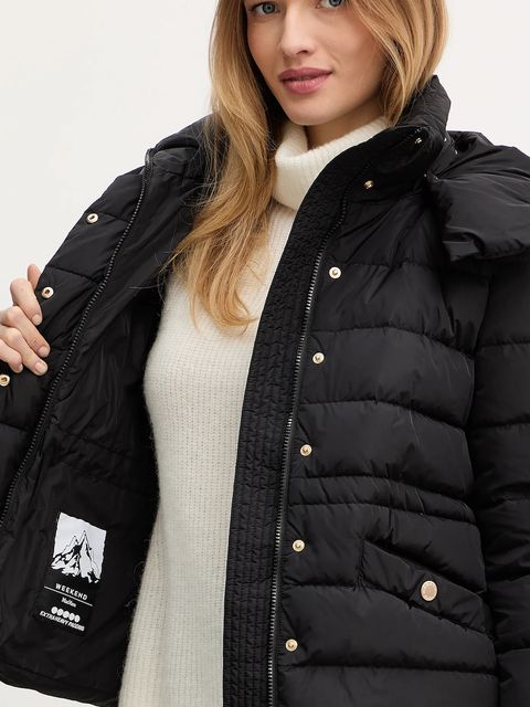 Weekend Max Mara kurtka puchowa SAX kolor czarny zimowa 2525486072600