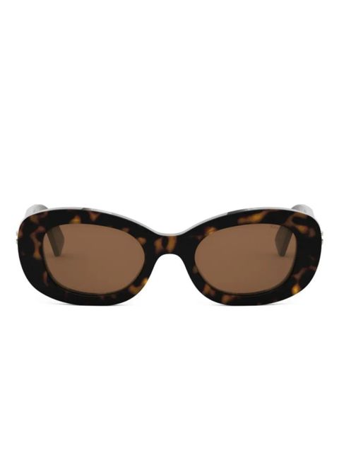Bvlgari geometric-frame sunglasses - Brown - zdjęcie produktu nr 1
