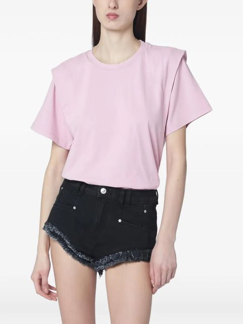 ISABEL MARANT Zelitos shoulder-detail T-shirt - Pink - zdjęcie produktu nr 1