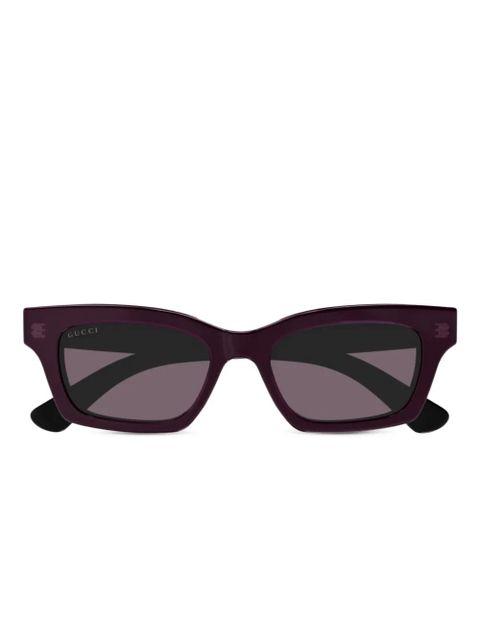 Gucci Eyewear rectangle-frame sunglasses - Black - zdjęcie produktu nr 1